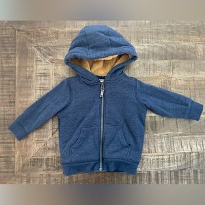 Carter’s, Unisex, Blue Fleece Zip Up, Size 12 Months